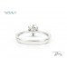 Диамантен Годежен Пръстен 18К Бяло Злато със Сертификат IGI  Bloom Jewellery